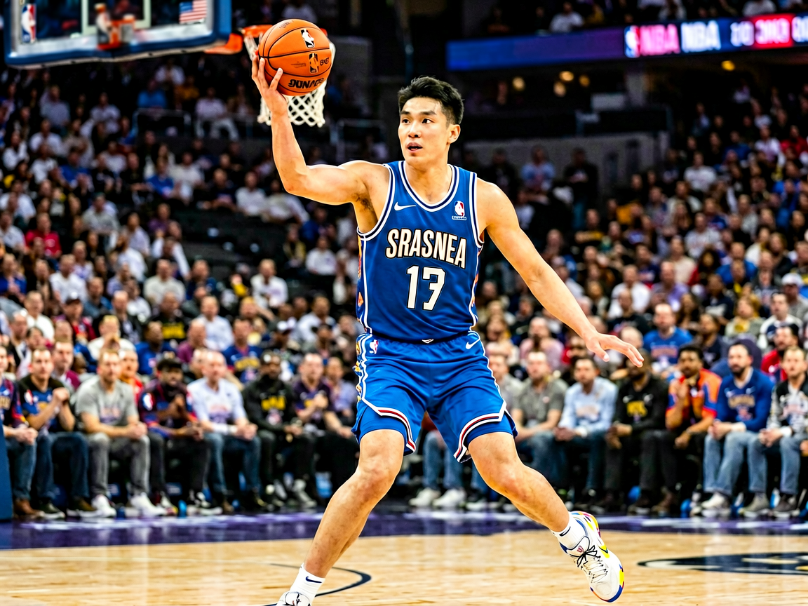 NBA比赛精彩画面，配篮球赛事新闻