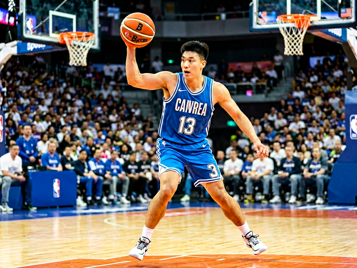 篮球赛事画面，呈现B-Sports篮球内容